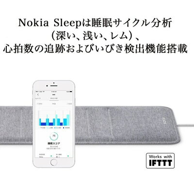 Nokia WSM02ALLJP Withings Sleep ～睡眠サイクル分析/心拍数追跡/いびき検出～ WSM02-All-JP